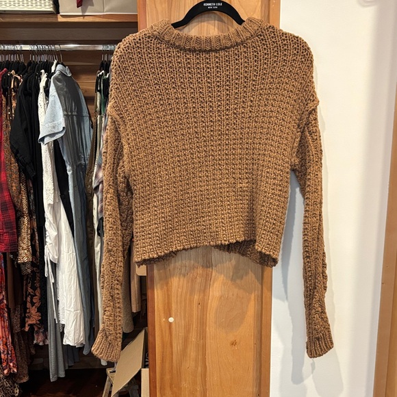 Free People Cable Knit Sweater - Tan - Picture 3 of 3